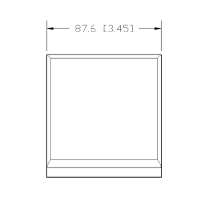 40-230-0 MODULAR SOLUTIONS ALUMINUM GUSSET<br>90MM X 90MM BLACK PLASTIC CAP COVER FOR 40-130-1, FOR A FINISHED APPEARANCE